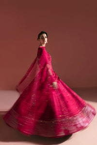 Cherry Red Ombre Lehnga Set