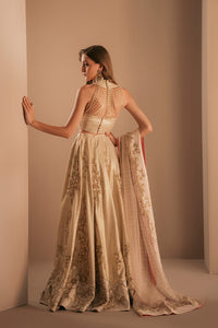 Ivory and Gold Lehnga Set