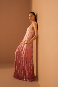 Ombre Pink Tassle Dress